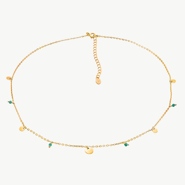 Amazonian Halskette, vergoldet